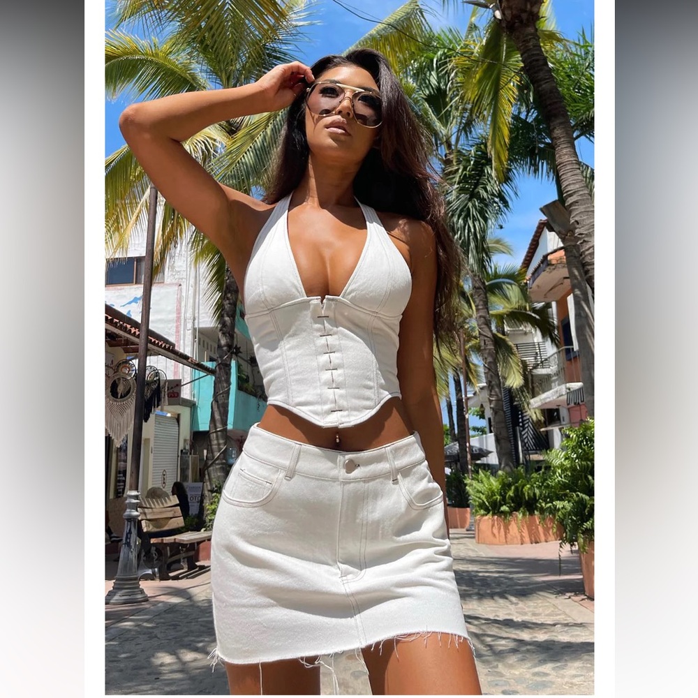 White Fox White Skirt